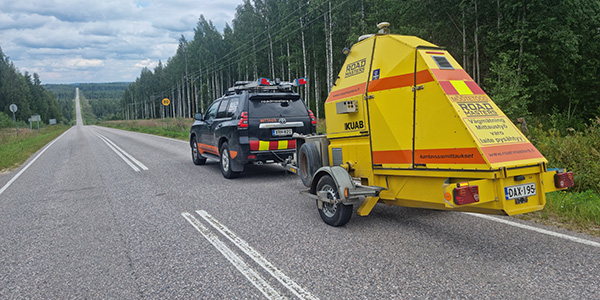 artikkelikuva: Tieosuuden todellinen kunto selviää kantavuusmittauksilla